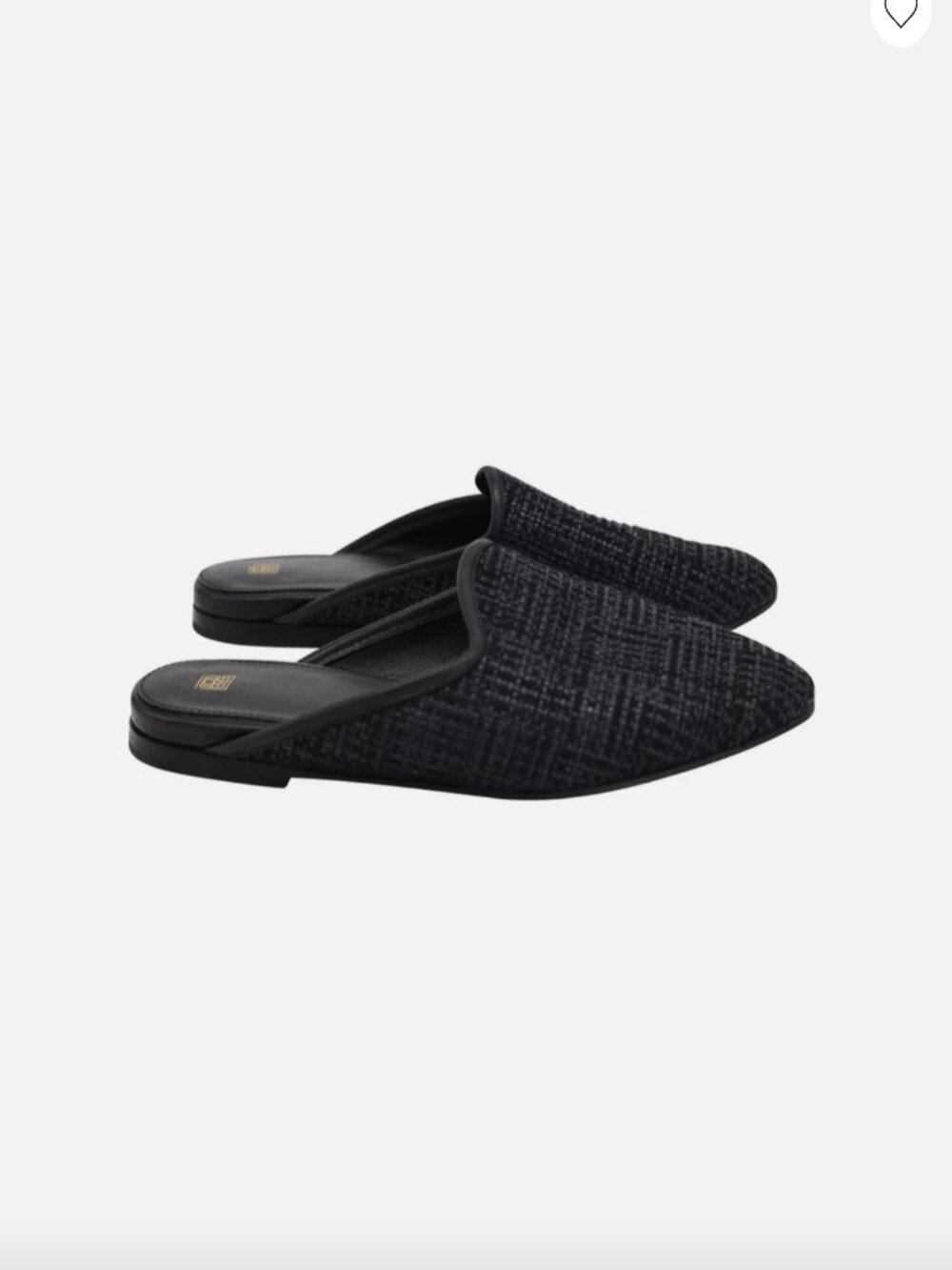 Toteme Slip-on Mules in Black Raffia Black Size 39